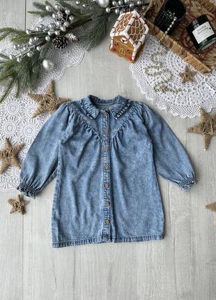 Стильное джинсовое платье