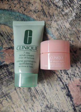 Набори мініатюр shiseido, clarins, clinique