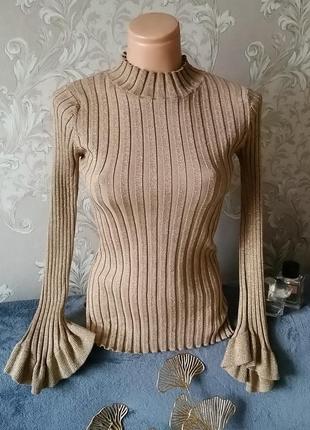 Гольф, водолазка бежевая, s