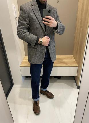 Пиджак hugo james шерсть harris tweed