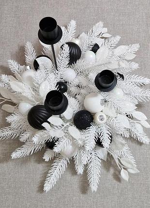 Новогодний подсвечник