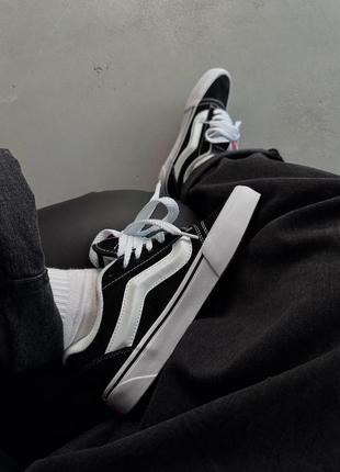 Унисекс кроссовки slingback knu skool black/white