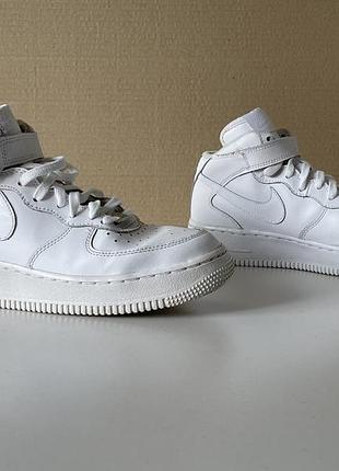 Nike air force 1 mid шкіряні кросівки хайтопи р. 38.5 оригінал