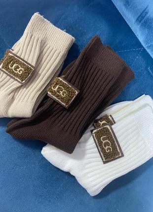 Теплые носки ugg зимние трендовые носки