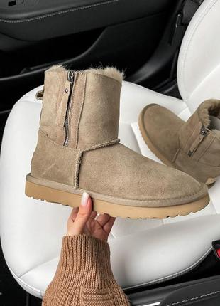 Угги уггі угг ugg zip mini khaki