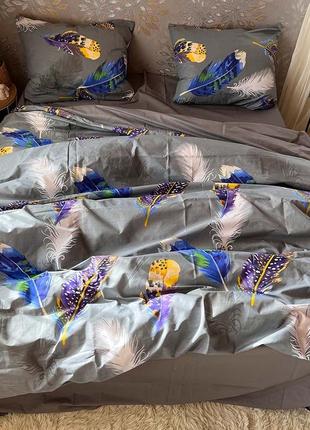 Комплект постільна  білизна бязь голд євро двоспальна сімʼя