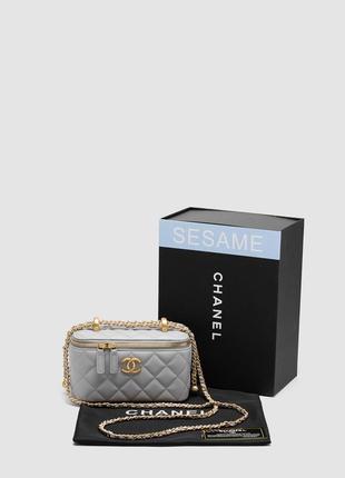 Жіноча сіра сумка з натуральної шкіри classic grey
