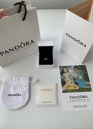 Оригінальна каблучка pandora срібне серце