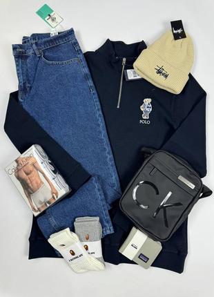 Топовые мужские шапки 1/3 от бренда polo by ralph lauren в нескольких вариациях