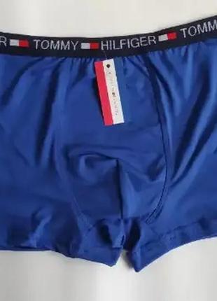 Мужские синие трусы боксеры tommy hilfiger. мужское белье.