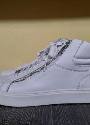 Calvin klein оригинал 46 кожаные кеды ботинки