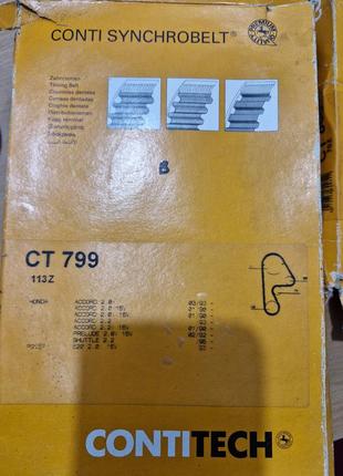 Ремень грм contitech ct 799 113z на honda acord,rover 620