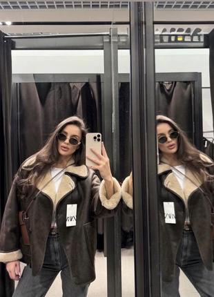 Дубленка zara