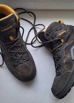 Зимние кожаные ботинки 
на мембране gore tex 
 primigi gore tex