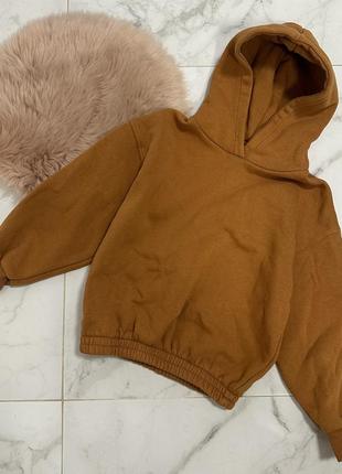 Стильный худи zara, худи кирпичного цвета, худи, кофта, свитерок