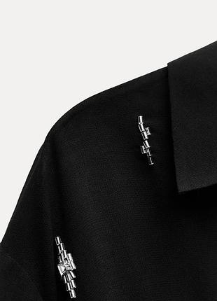 Блестящая блуза с запахом zw collection