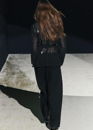 Блестящая блуза с запахом zw collection