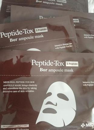 Тканинна пептидна маска medi peel bor-tox peptide ampoule mask2 фото
