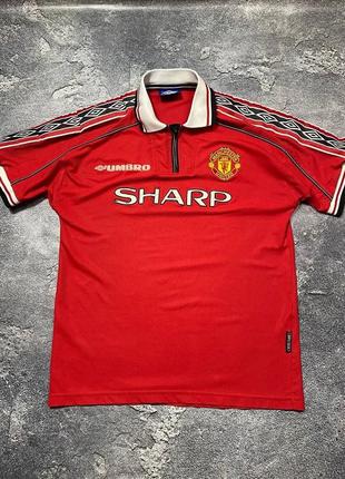Вінтажна футбольна футболка manchester united. розмір: л