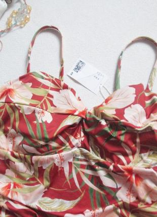 Шикарный слитный купальник в тропический принт h&m 🌼🌴🌼2 фото