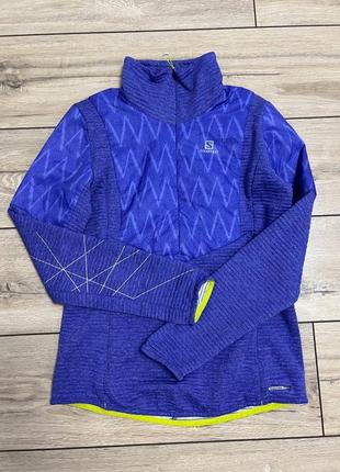 Женская спортивная кофта термо лыжная salomon s-m