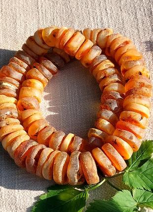 Янтарное ожерельясто крупные медовые шайбы, лечебное янтарное ожерельное медовое шайбы