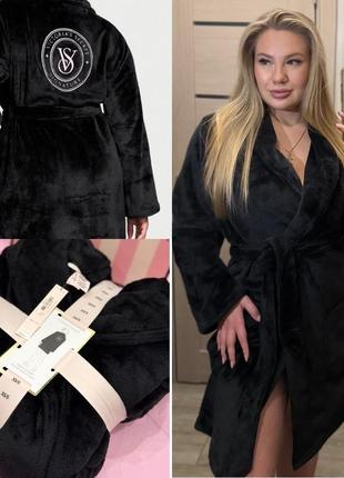 Плюшевий халат вікторія сікрет victoria’s secret vs виктория сикрет теплий халатик