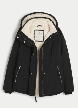 Демисезонная куртка парка на кулиске от hollister