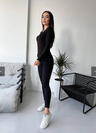 Джинси чорні базові topshop