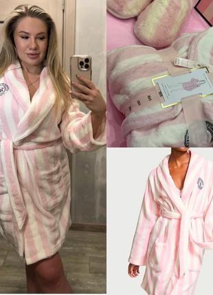 Халат victoria ́s secret виктория сикрет vs вікторія сікрет плюш теплий
