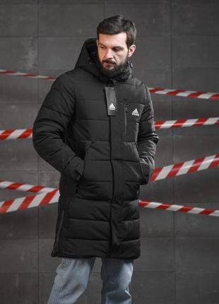 Мужская длинная зимняя куртка парка adidas