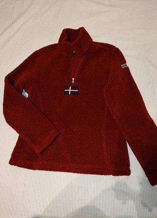 Флисовая кофта, теди, шерпа napapijri, s