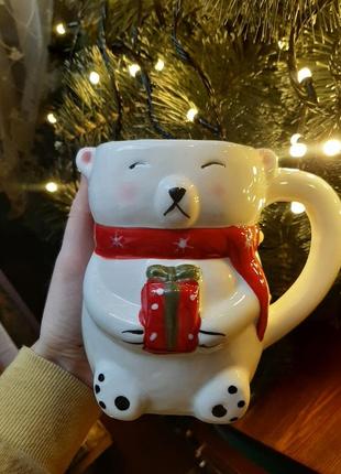 Різдвяна святкова чашка з пряником / новорічні чашки з різдвяним декором чашки...