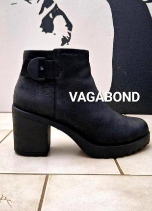 Черные ботинки ботильоны vagabond нубук натуральные кожа 38 размер
