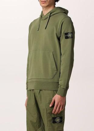 Худи stone island в оливковом цвете из новых коллекций. 📌