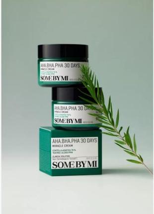 Відновлювальний крем для проблемної шкіри some by mi aha-bha-pha 30 days miracle cream