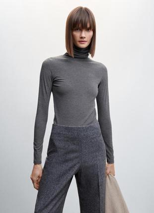 Водолазка гольф в рубчик mango - m, l, xxl