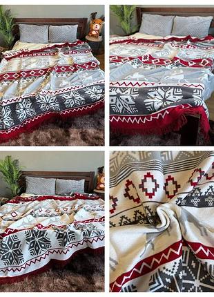 Новогодние двухсторонние пледы2 фото