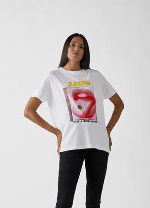 Zadig voltaire defile футболка біла