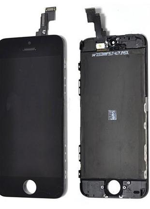 Дисплей (lcd) iphone 5c + сенсор чорний