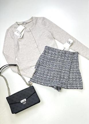 Твидовые шортики zara