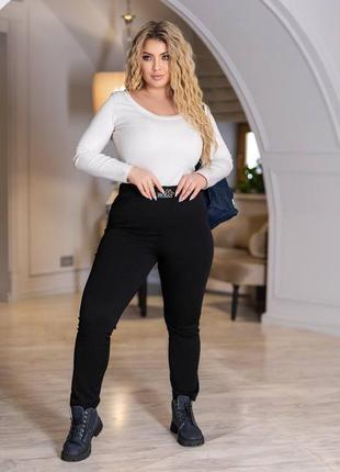 Жіночі лосіни рубчик на флісі