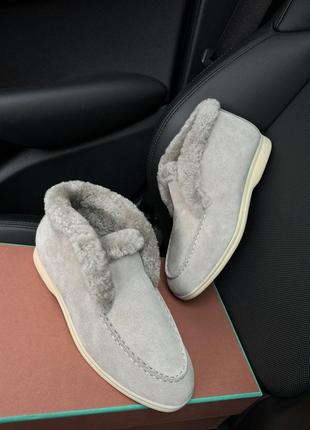 Зимние женские лоферы loro piana 36,37,38,39,40 размеры