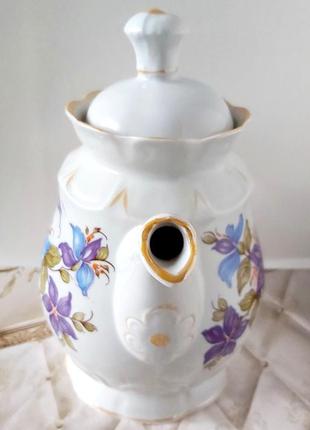 Чайник порцеляновий вінтажний коростень вінтаж