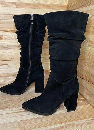 Сапоги зимние замшевые fabio monelli