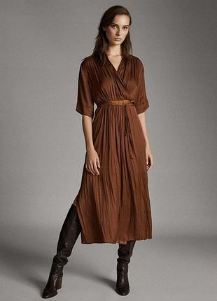 Бронзова сукня від massimo dutti