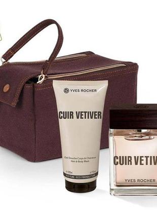 Набор ив роше туалетная вода гель косметичка для мужчин cui vetiver