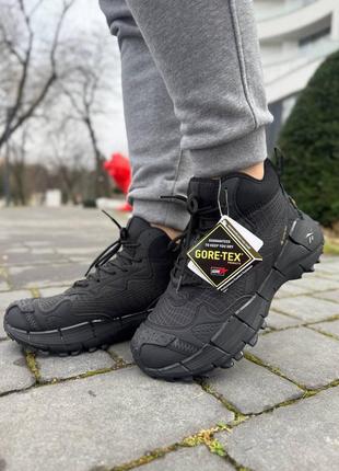 Кроссовки reebok zig kinetica 2,5 edge black gore-tex winter termo