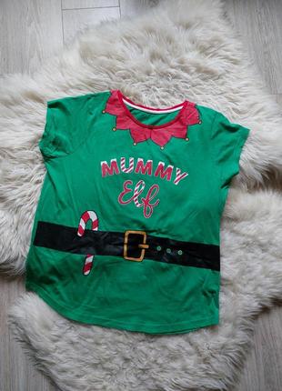 ❤️💚🧡 отличная мягенькая футболочка мама эльф