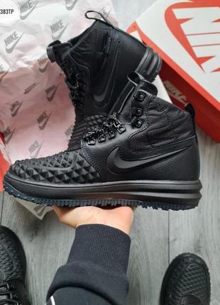 Зимние мужские кроссовки nike air force lf1 duckboot 17 black winter ❄️